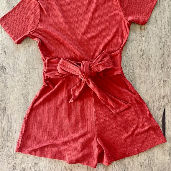 Soft Rust Stretch Romper Shorts Small S - Picture 5 of 5